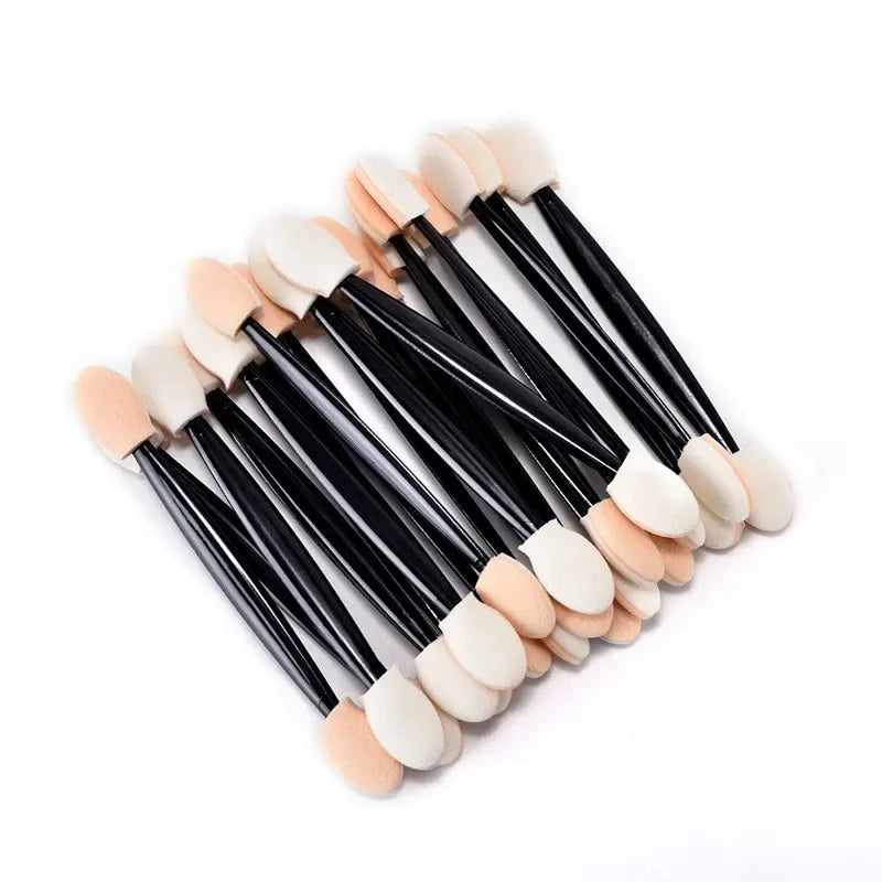 10/30/50/200/500/1000pcs Double Ended Sponge Nail Art Powder Brush Multifunctional Eyeshadow Brush Portable Makeup Manicure Tool Qme