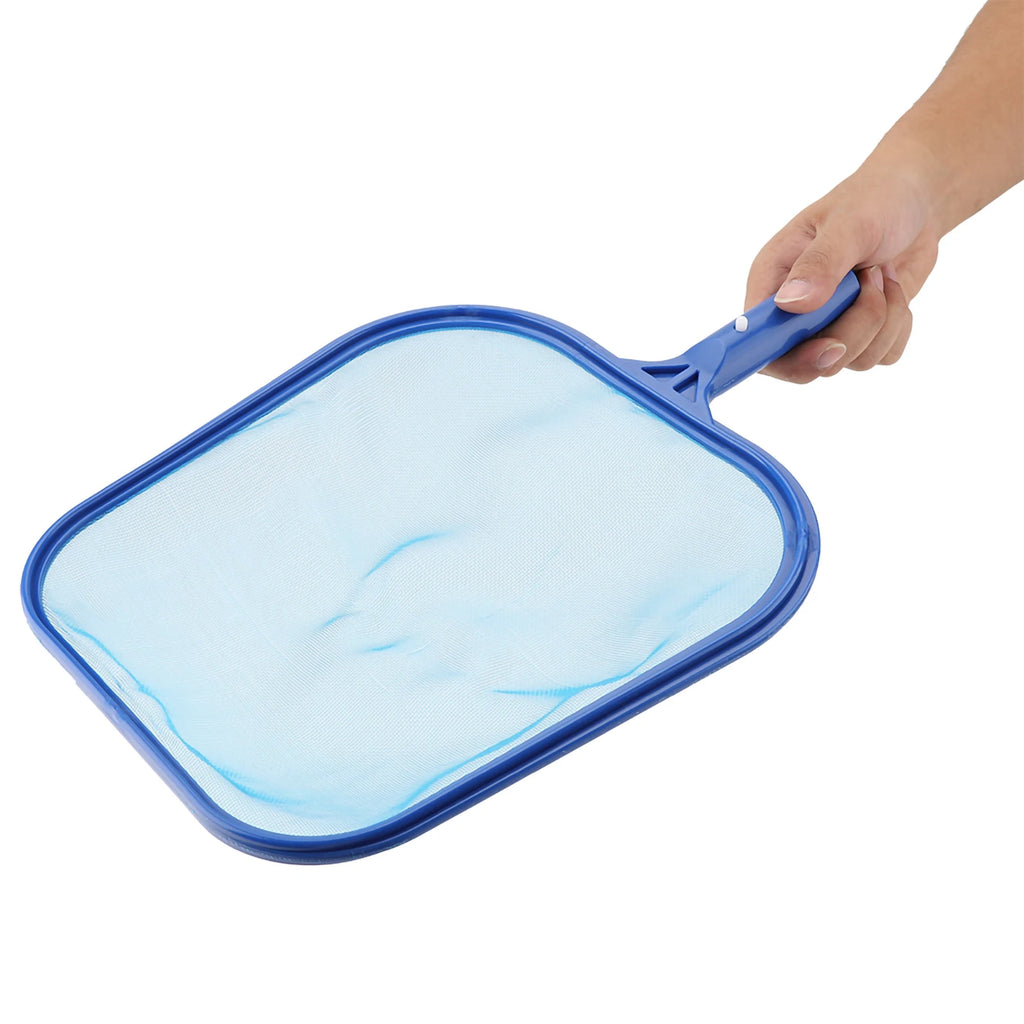 Lightweight Pool Leaf Skimmer Net Mesh Frame Shallow Water Cleaning Tool for Swimming Pool Pond Spa Tub with Universal Pole Fit Qme