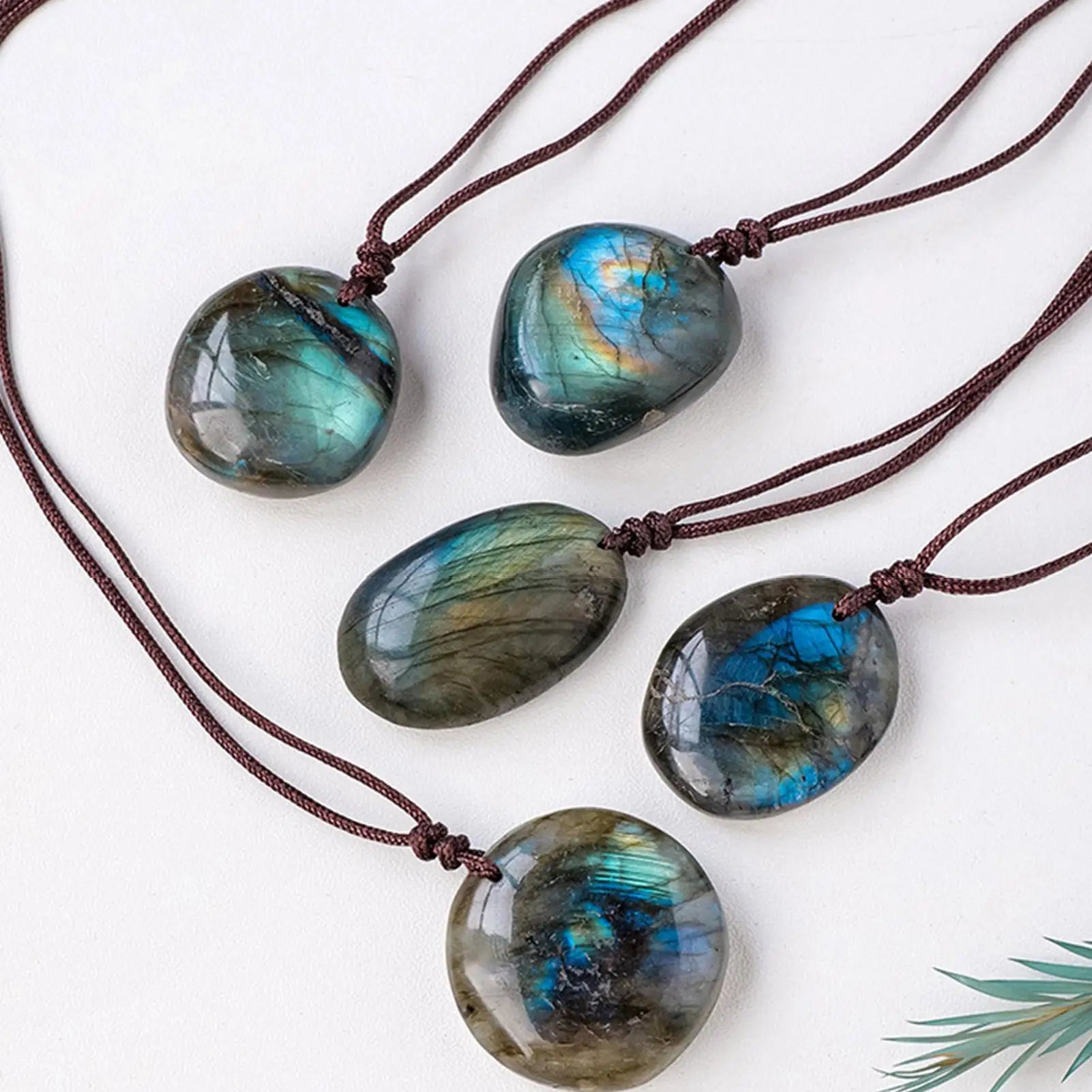 Labradorite Pendant Necklace Labradorite Jewelry Valentine's Day Birthday Christmas Labradorite Pendant Energy Jewelry for Adult Qme