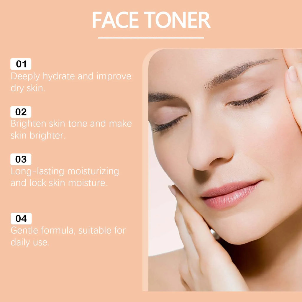 Vitamin C Hydrating Toner Moisturizing Brightening Refreshing Antioxidant Facial Essence Shrink Pores Smoothing Face Skin Care Qme