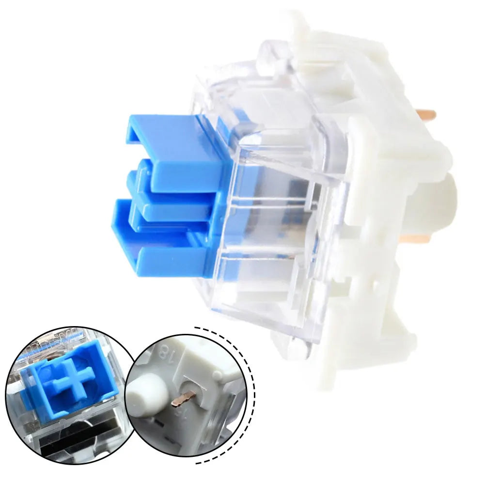 Outemu Switch Mechanical Keyboard 3Pin Tactile Silent Switches LED Qme