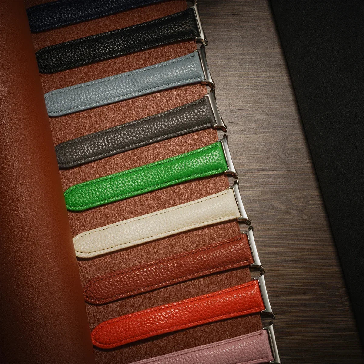 Leather Strap For Samsung Galaxy Watch Ultra 47mm Comfortable Magnetic Bracelet Wristband Galaxy Watch 7 Ultra Belt Accessories Qme