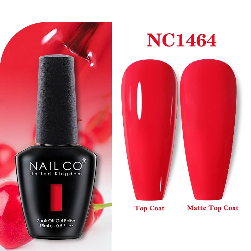 NAILCO Rubber Base Gel Polish Milky Pink Jelly White Beige 6Colors Qme