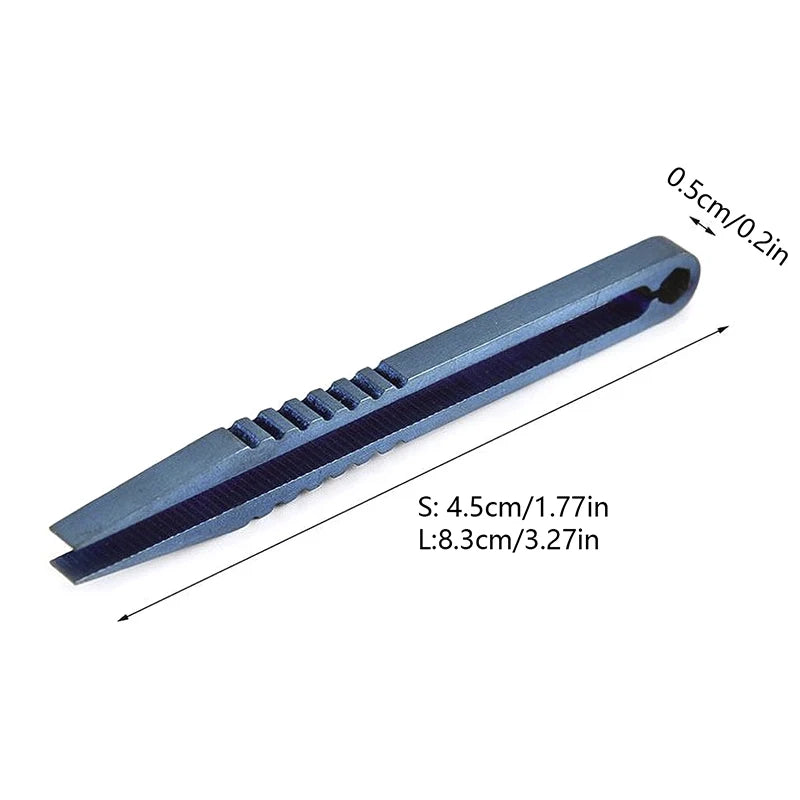 Tweezers Pick Up Clamping Titanium TC4 Clip EDC Multipurpose Gadget Qme