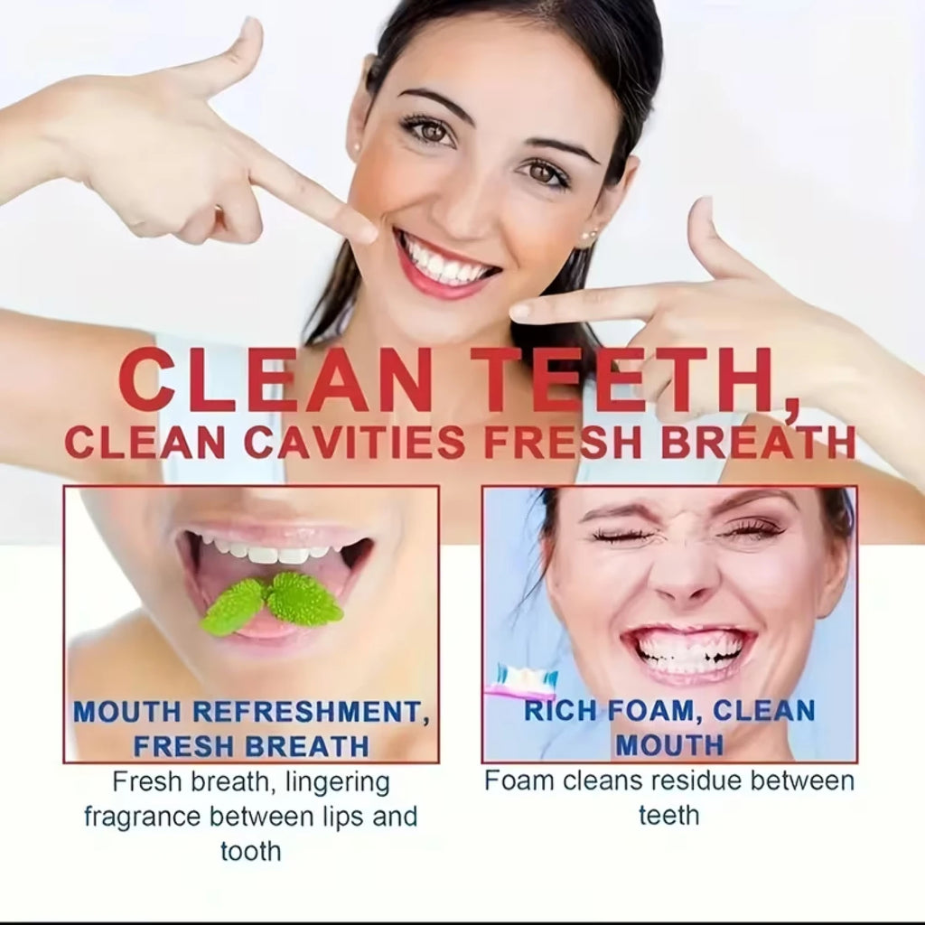 Remineralizing Hydroxyapatite Toothpaste with Vitamin C & Ceramide, Deep Clean Periodontal Pockets, Moisturizing Mint Flavor Qme