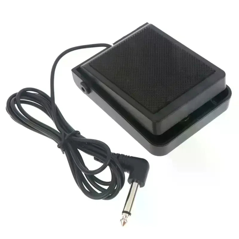 1Pcs Universal Sustain Pedal With Chrome Pedal Non Slip Base For All Digital Pianos Electronic Keyboards Home Practice Qme