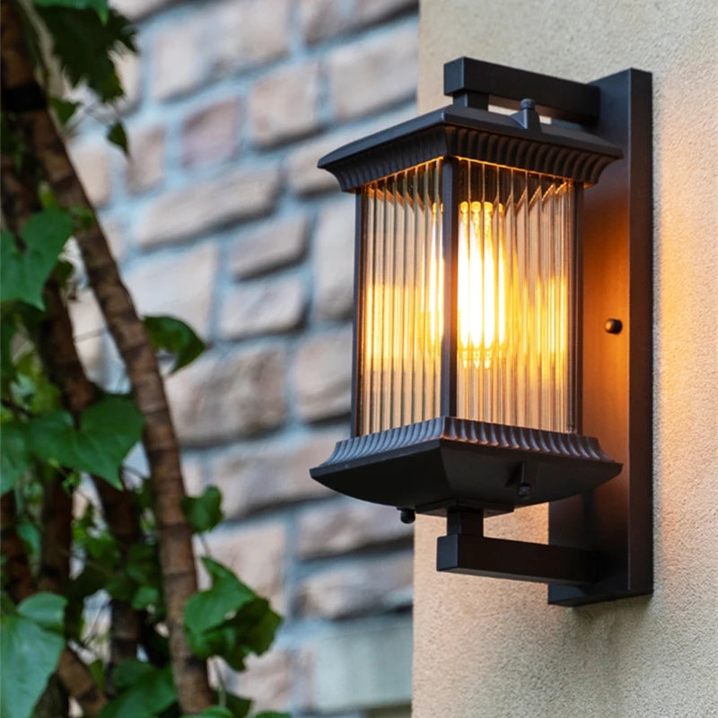 Aisle Wall Light Outdoor Garden Courtyard Exterior Wall Corridor Balcony Light Modern New Chinese Villa Door Light Wall Light Qme