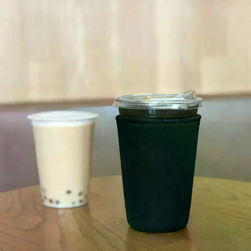 3 Pcs Reusable Iced Coffee Sleeve - Insulator For Cold Beverages, Diving Material Cup Holder For Coffee Cup Qme