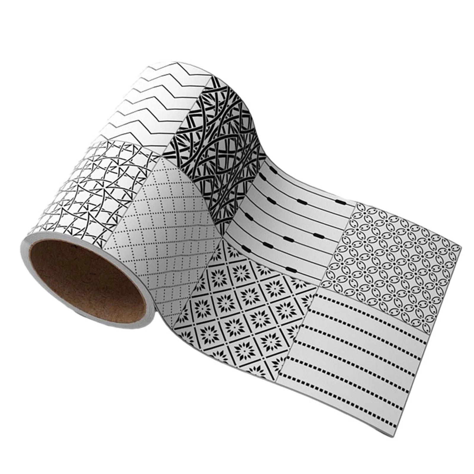 Self-Adhesive Waist Line Decorative Strip Waterproof Peel & Stick Wall Sticker Bathroom Floor Skirting Line Wall Papers Qme 2(