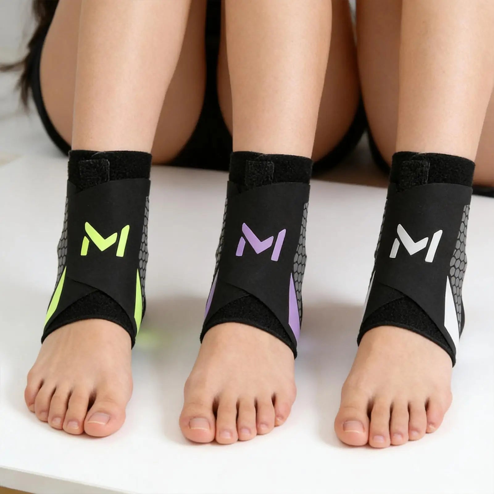 1pcs Ankle Sleeve Breathable Portable Support Sleeve Foot Brace Ankle Support Strap for Exercise Fitness Walking Running Hiking Qme