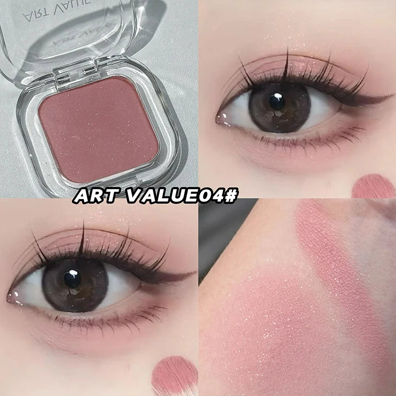 ART VALUE Single Eyeshadow Palette Long-lasting Matte Shimmer Finish Qme AE816-4