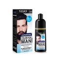 Natural Permanent Beard Dye Shampoo Long Lasting Coloring Men Removal Qme Black