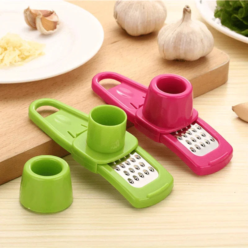 1pc Garlic Ginger Presses Manual Multi-functional Ginger Cutter Plastic Kitchen Grater Grinder Grinding Tool Qme