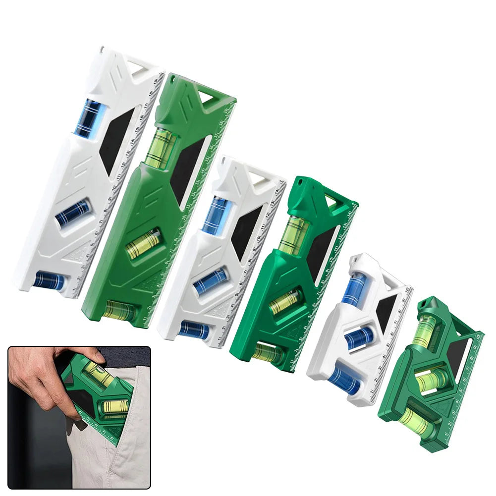 Portable Level Ruler Bubble Precision Magnetic Lever Angle Gauge Qme