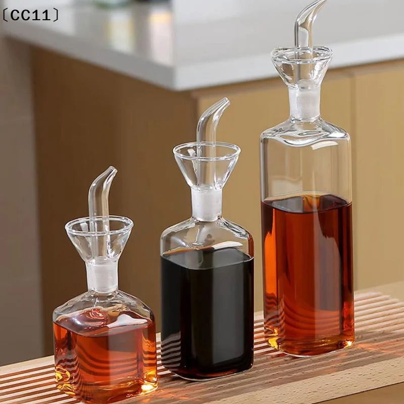 Borosilicate Glass Oil Pot Household Leak-proof Vinegar Pots Kitchen Qme