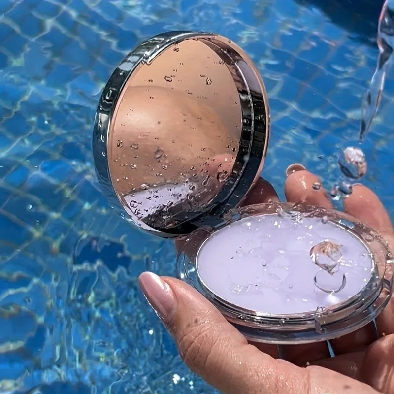 Lavender Pressed Powder Matte Powder Lasting Oil Control Full Coverage Face Compact Setting Powder Makeup Foundation Cosmetics Qme