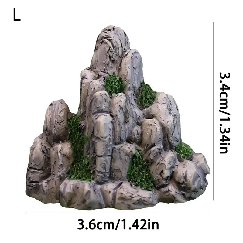 Fairy Garden Accessories Home Decoration Aquarium Rock Mini Mountain Qme L