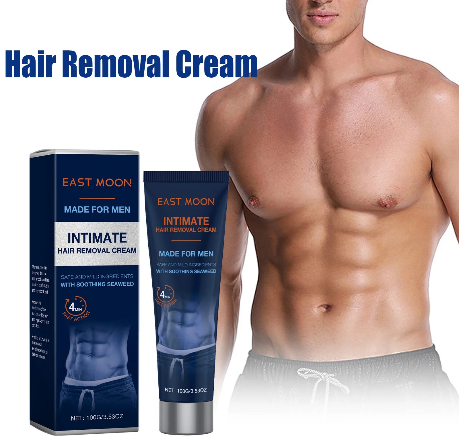Avocado Man Hair Removal Cream Intimate Areas Painless Soothing Gentle Depilatory Cream Beard Hair Remover for Body Legs Armpits Qme