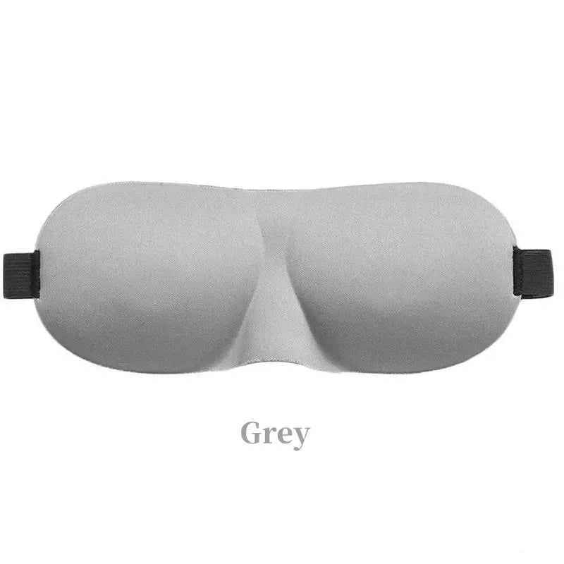Eye Patch Women Men Soft Portable Blindfold Travel Sleep Eyepatch 3D Sleep Mask Natural Sleeping Eye Mask Eyeshade Cover Shade Qme Gray