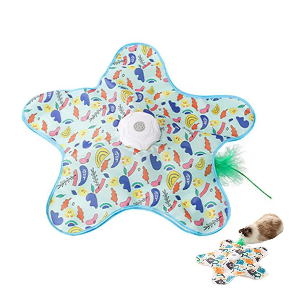 Interactive Cat Toys Automatic Turntable Pet Game Cover Moving Qme C
