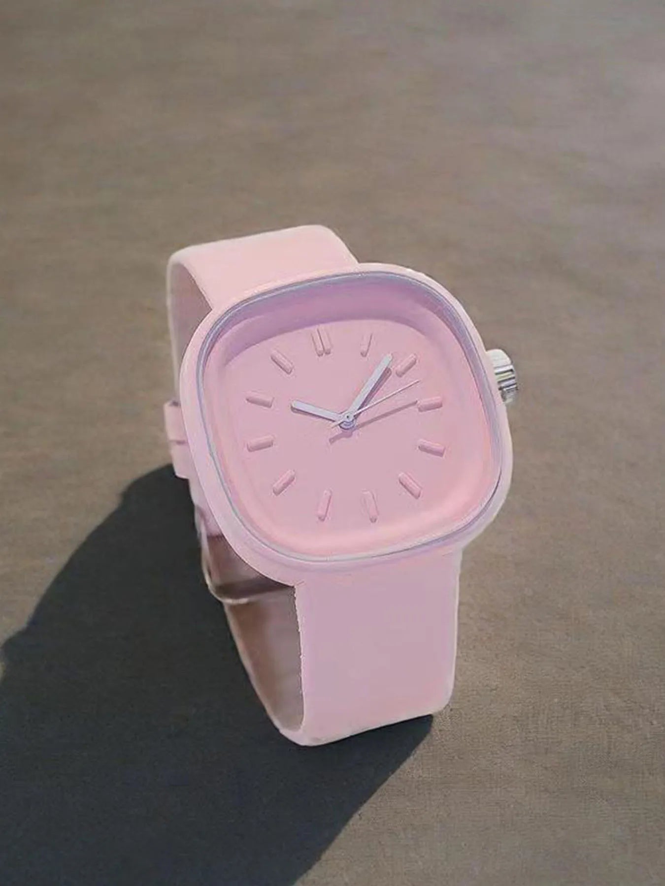 Women's Watch Macaron Series Harajuku Style Candy Color Jelly Simple High-Quality Quartz Watch Qme C No