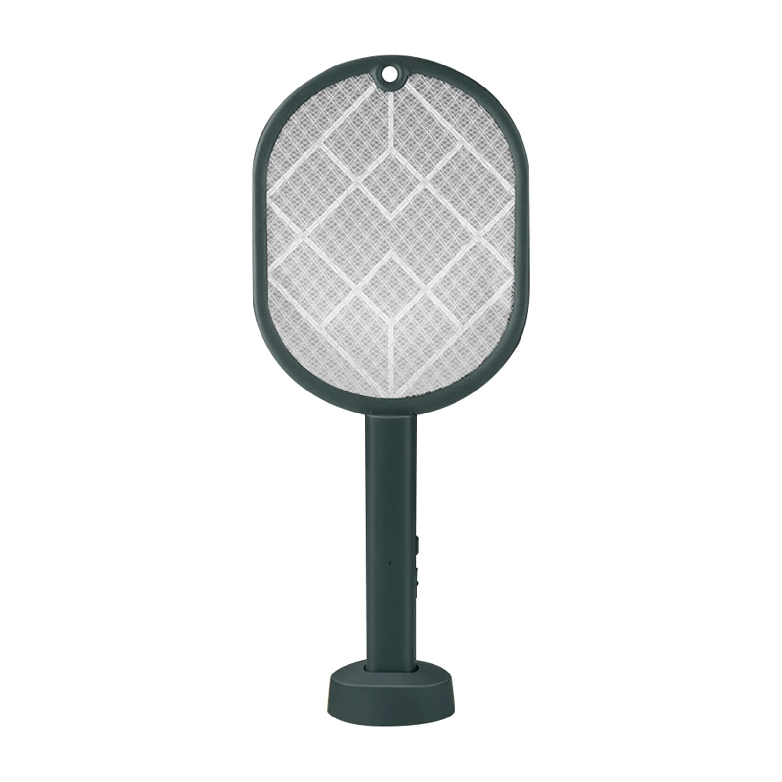 2-in-1 Electric Fly Swatter Insect Killer USB Rechargeable Detachable Handheld Automatic Tapping Mode Indoor and Outdoor Qme green