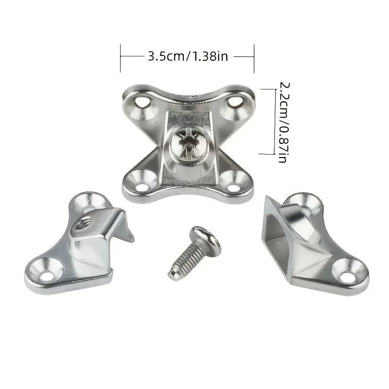 6 Sets of Zinc Alloy Butterfly Angle Bracket, Removable Angle Bracket, with Screw - Support Connectors for Furniture, Qme