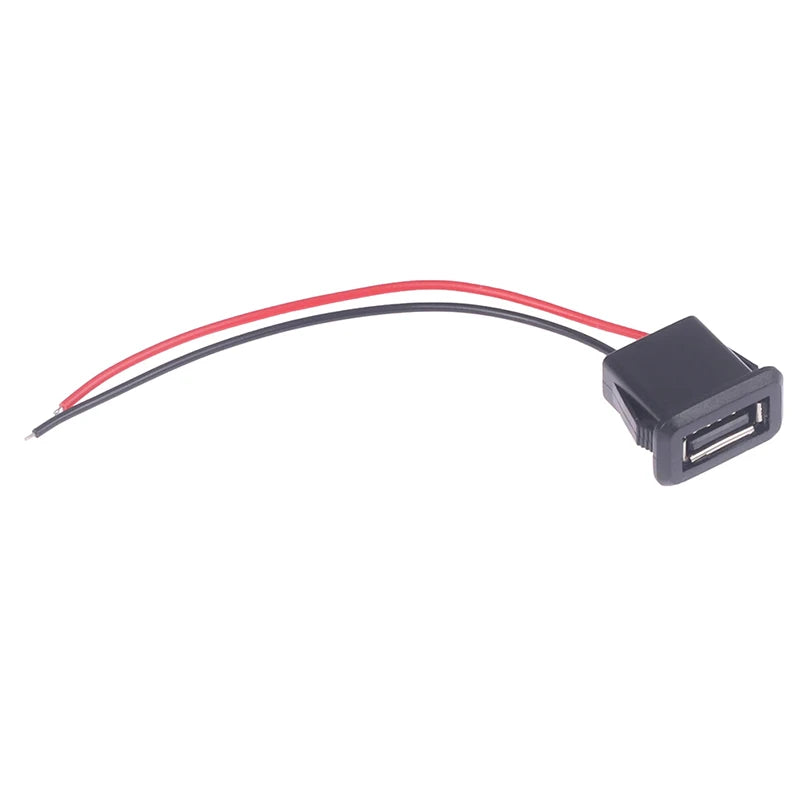 USB 2 0 Female Power Jack USB2 Charging Port Connector Cable Charger Qme 2Pin