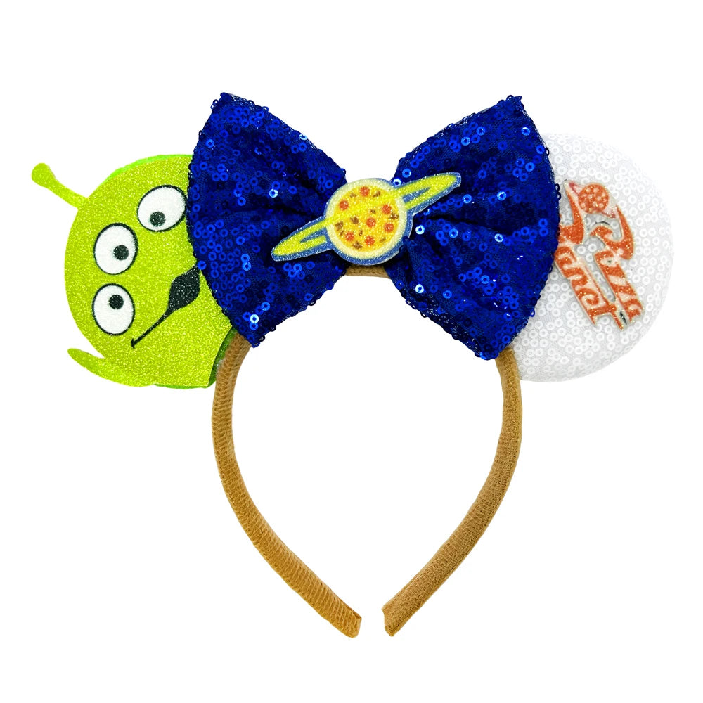 NEW Sullivan Mickey Ears Headband Monster Inc Minnie Mouse Hairband Women Cartoon Character Cosplay Hair Accessories Kids Party Qme Headband 5