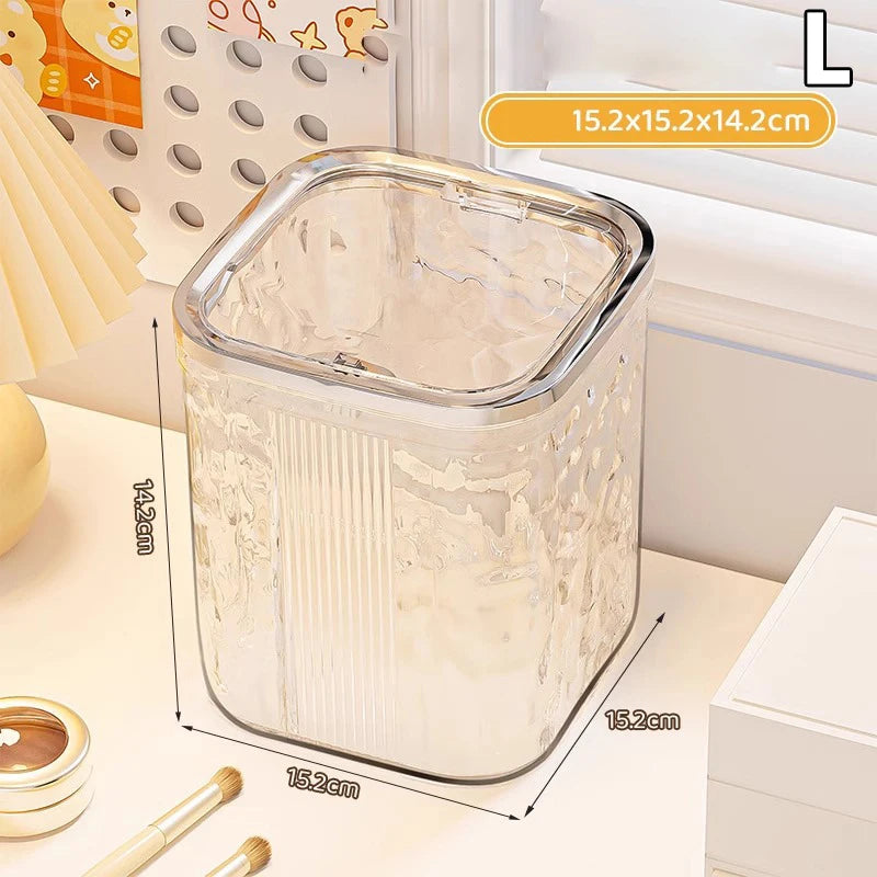 Organizer Storage Box Clear Acrylic Hair Tie Headband Laundry Pods Qme square large