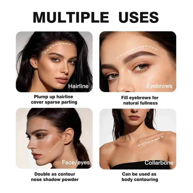 Hairline Powder Stick Waterproof Hair Root Touch Up Cover Gray Shadow Qme
