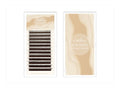 NATUHANA 3D W-shaped Eyelash Extensions Premade Volume Fans W Shape Qme Brown C 0.07mm|12mm
