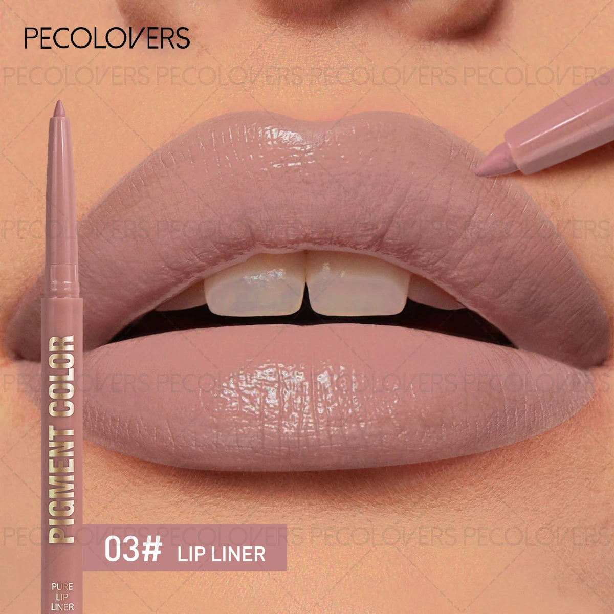 Matte Lip Liner Pen Used As Lipstick Oblique Mouth Design Suitable Qme 03