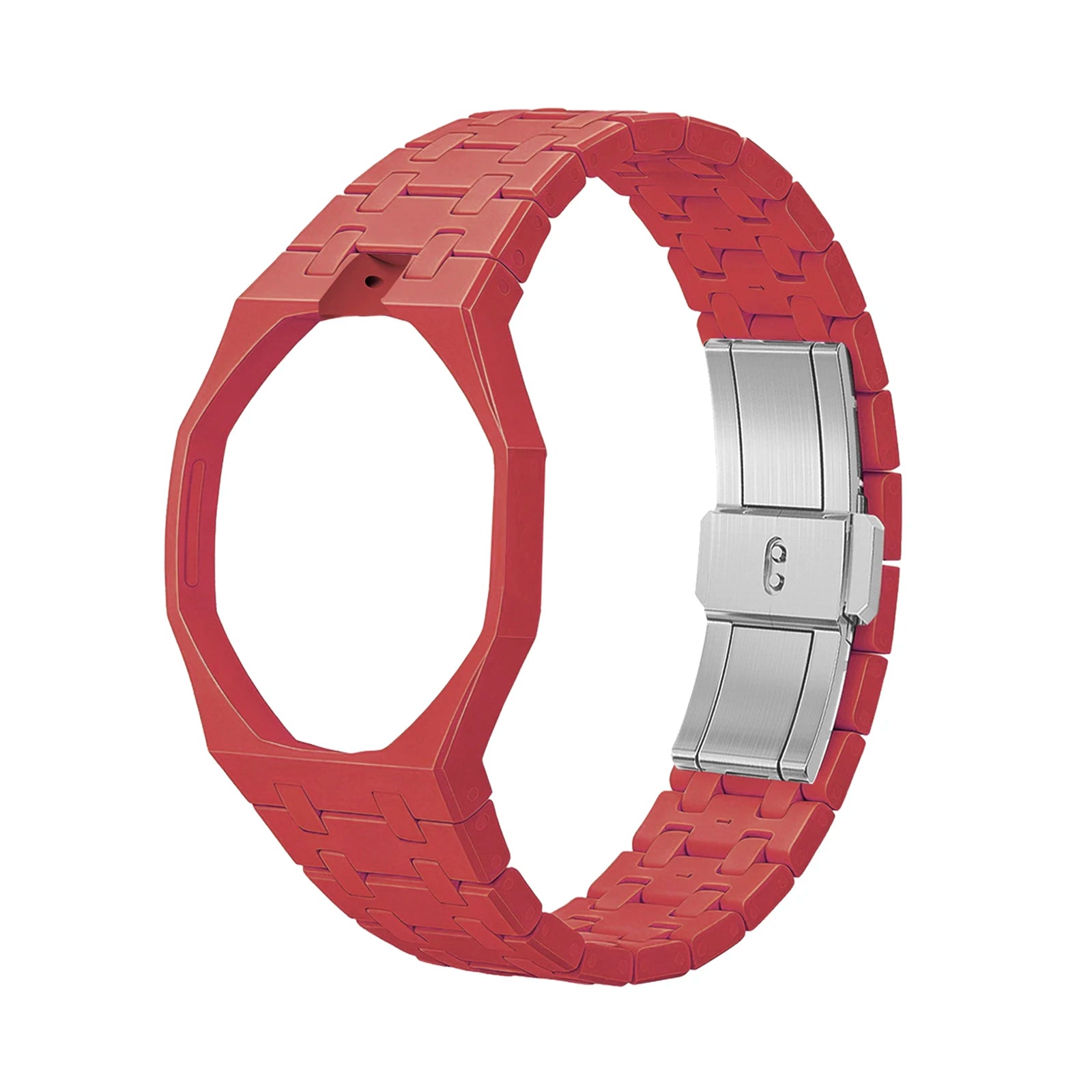 Ceramic Modification Kit for Swatch X AP Royal POP Biomaterials Watch Case + bioceramic Strap Pocket Changer To Wristwatch Qme red 12