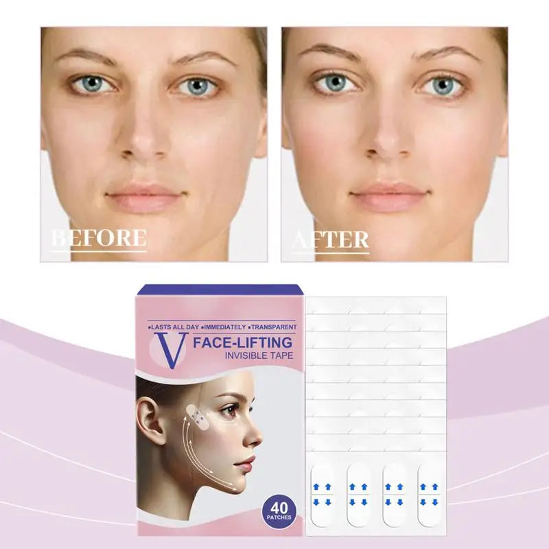Face Lift Tape Neck Lifting Invisible V-shape Wrinkle Sagging Skin Qme