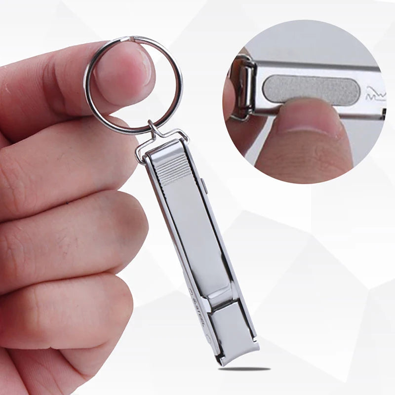 Ultra-thin Collapsible Nail Clippers Portable Stainless Steel Qme