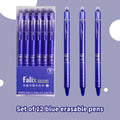 Erasable Gel Pen Press Ballpoint School Office Stationery Supplies Qme Blue
