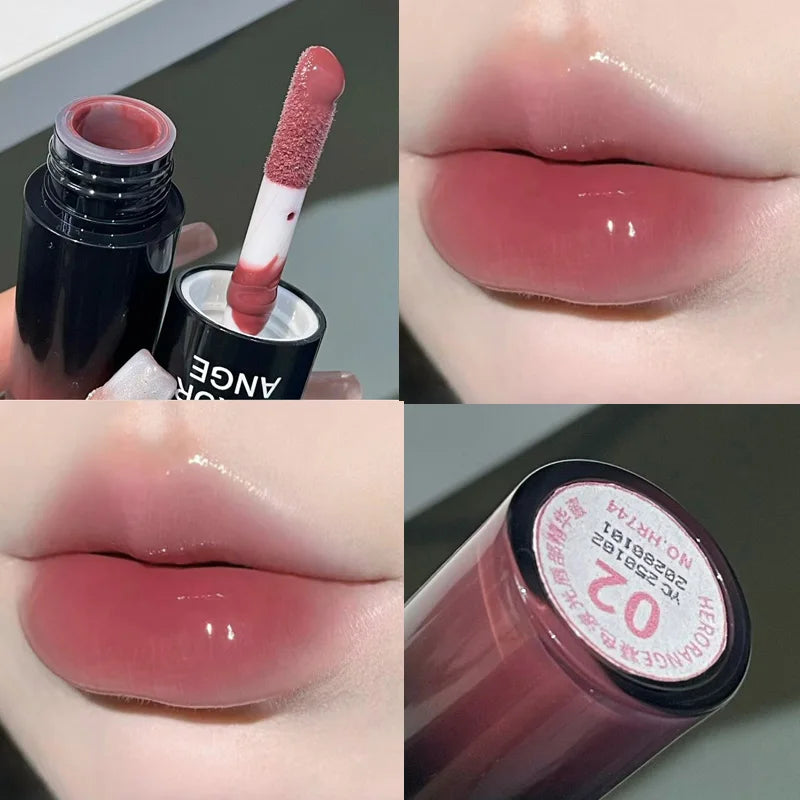 HERORANGE Color-cooling Shimmering Lip Gloss Hydrating Silky Qme HR744-2