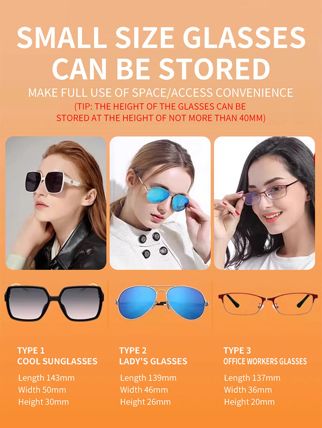 Car Glasses Case Sun Visor Storage Magnetic Sunglasses Supplies Qme