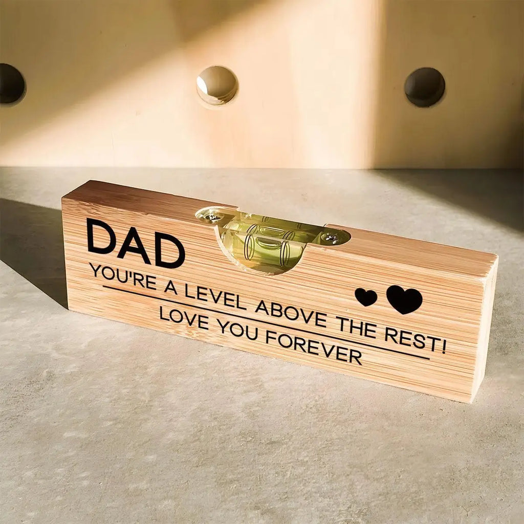Level Tool Bottle Opener Engraved Above Rest Novelty Dad Husband DIY Qme