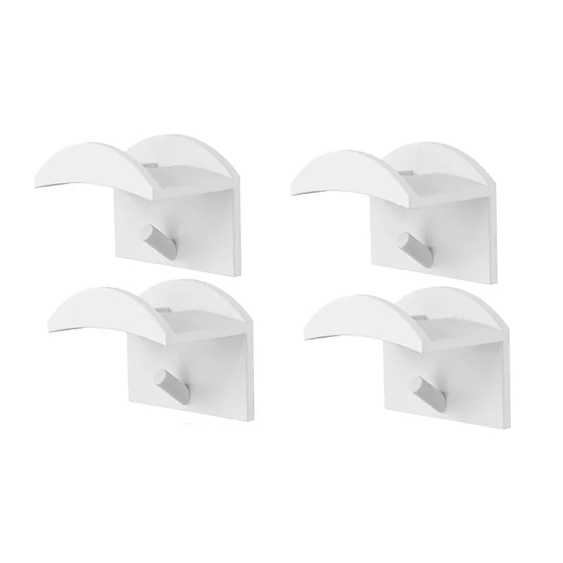 2/4/8/10Pcs Portable Cap Holder Rack No Drilling Design Baseball Hat Storage Case for Daily Cap Arrangement & Collection Qme White 4Pcs