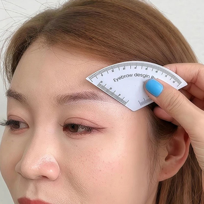 Reusable Fast Drawing Eyebrow Design Ruler Microblading Mapping Tool Qme