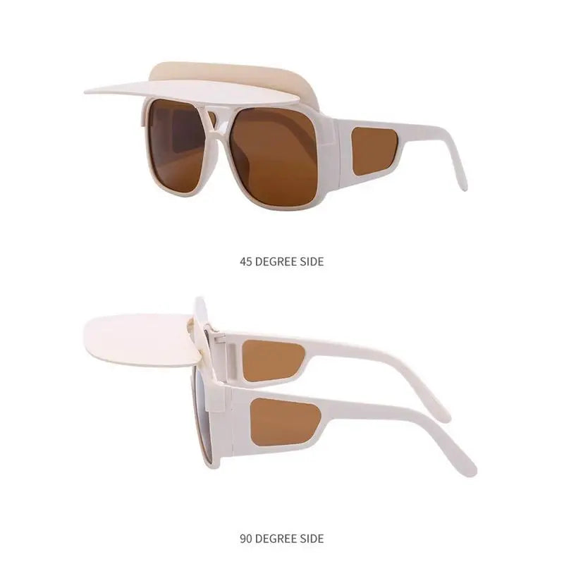 Sunvisor Sunglasses For Women Hat Brim Sunglasses Sun Protection Comfortable And Detachable Cycling Glasses Stable And Funny Qme