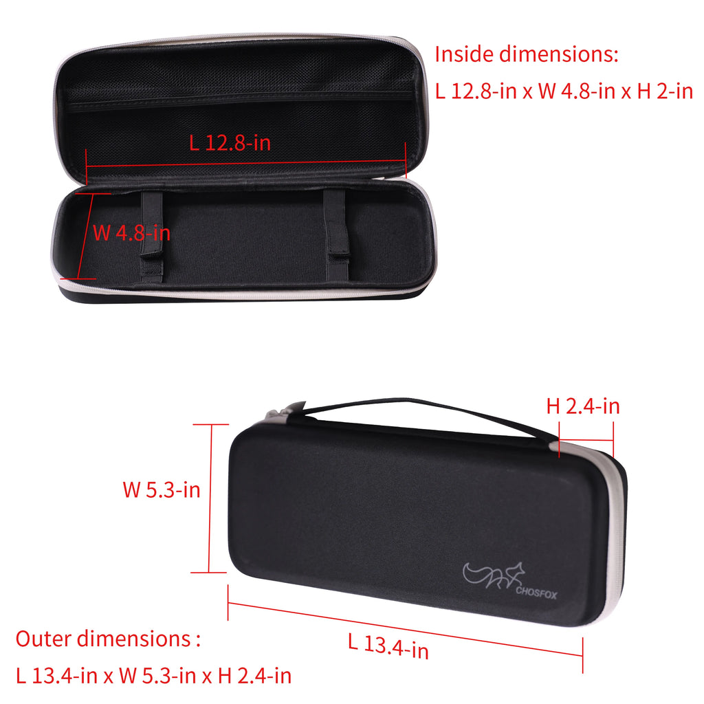 Chosfox Protable Keyboard Storage Bag Large Capacity Mechanical Keyboard Bag 60/61/64 Thickened Fabric Waterproof Protect Bag Qme