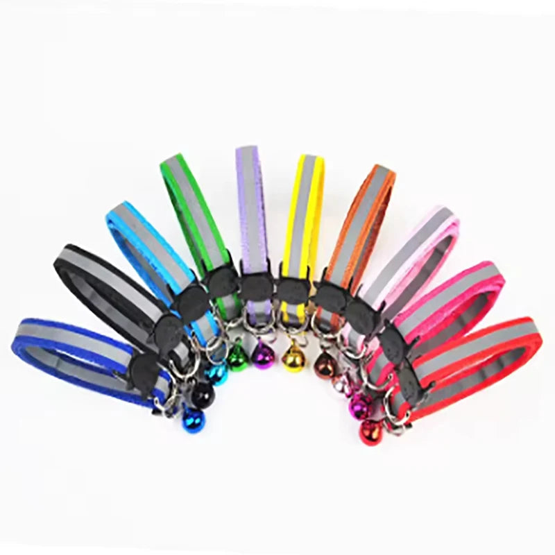 Reflective Split Type Cat Collar Colored Cat Collar Pet Kitten Product Suitable for Cats to Wear When Going Out Qme