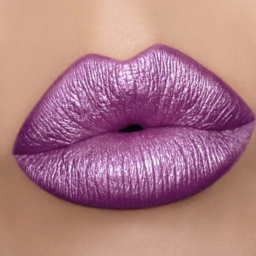Diamond Shimmer Purple Glitter Lip Tint Long Lasting Waterproof Oil Qme