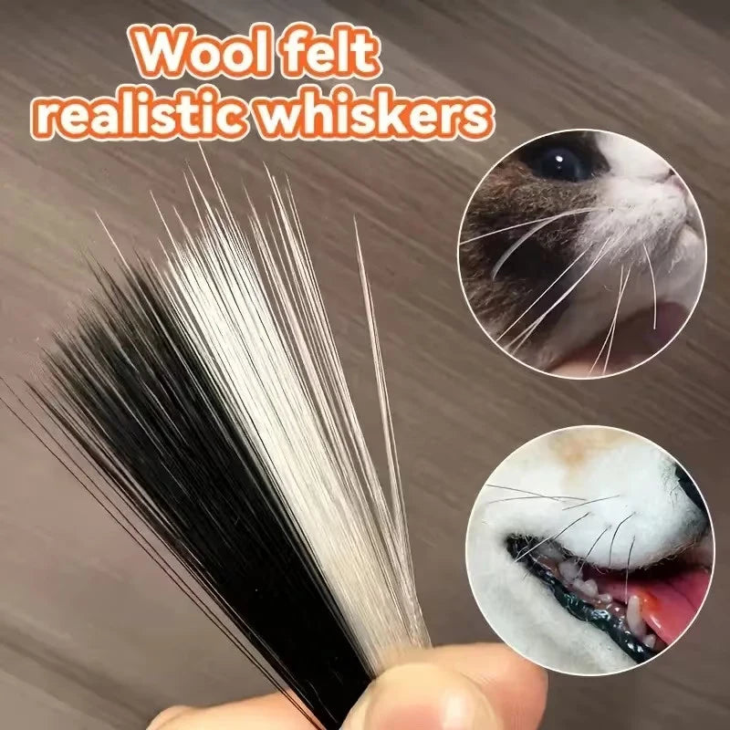 Simulation Cat Dog Whiskers Realistic Animal Beards Suitable DIY Cats Qme