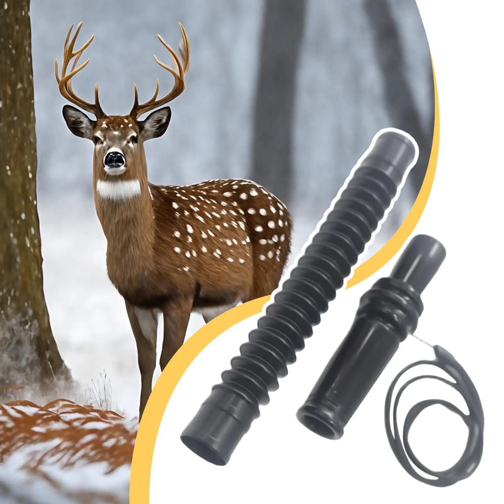 1pcs Call for Deer Hunting Hunting Realistic Young Sounds Hunters Lures with Realistic Vocalizations for Open Field Stalking Qme