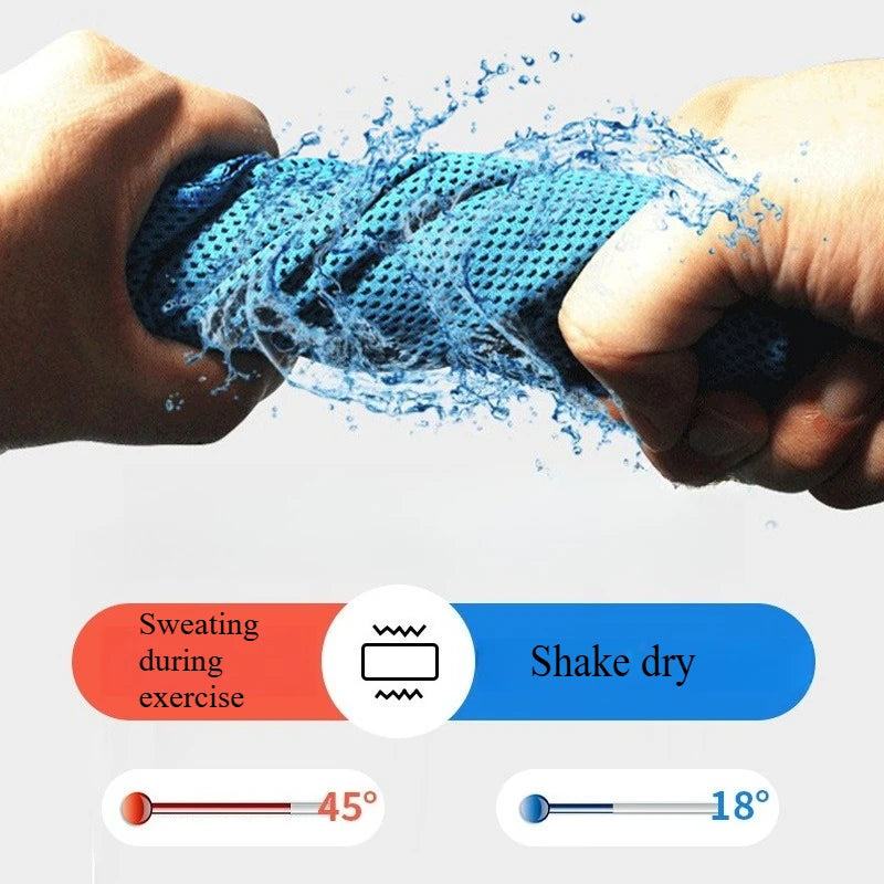 Sports Thin Cool Wrist Sweat Towel Qme