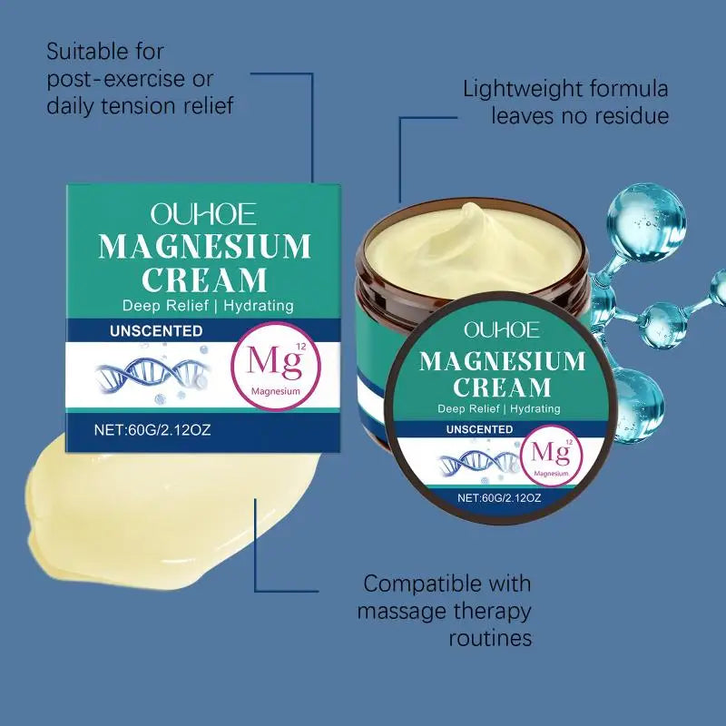 Calming Magnesium Body Cream Sore Muscles Enhanced Nourishing Massage Qme Default Title